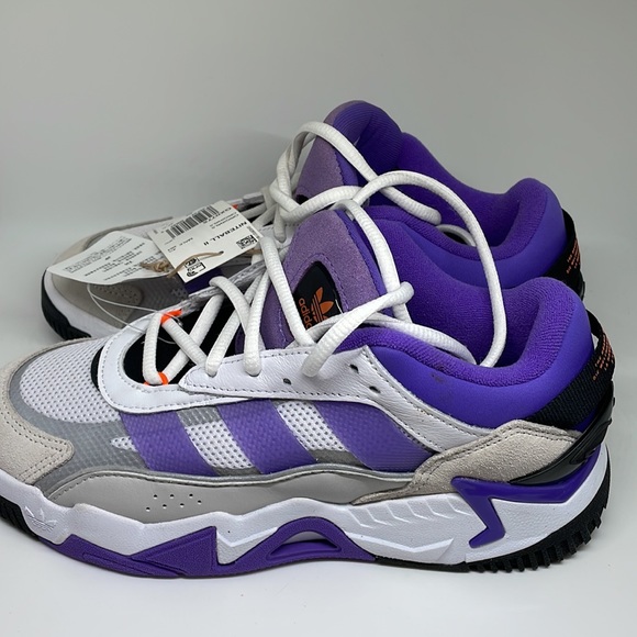 Adidas Niteball 2.0 Size 5 White Purple Rush GX0775 New - Picture 7 of 7